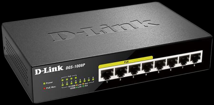 D-Link Switch PoE DGS-1008P