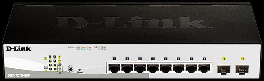 D-Link Switch PoE DGS-1210-08P