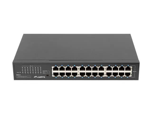 Lanberg SWITCH RSGE-24 RACK 19" (24-PORT, 1GB), zdjęcie 1 z 5