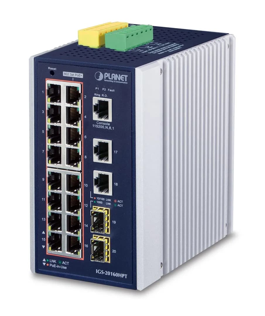 Planet Switch IGS-20160HPT 16xPoE 2xSFP