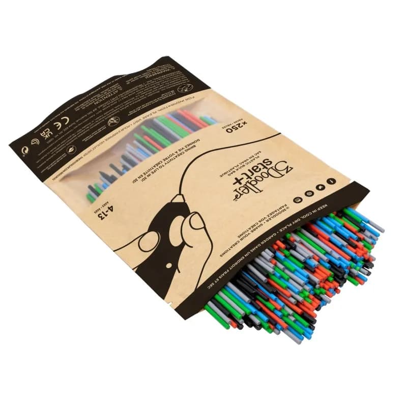 3Doodler START FILAMENT ECO 2.5MM, 250 SZTUK, 5 KOLORÓW (NIE/CZE/ZIE/SZA/CZAR), PRIMARY POW, zdjęcie 1 z 3