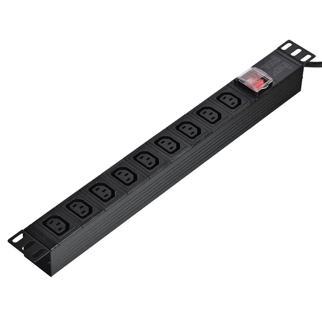 A-Lan Listwa zasilająca 19"- 9xgniazdo UPS - wtyk UPS-C14, zdjęcie 1 z 5