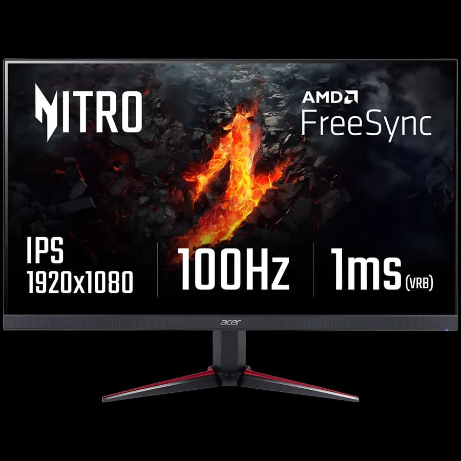 Acer VG240YE 23.8" FHD ZeroFrame IPS 100Hz FreeSync 16:9 1ms(VRB) 250nits VGA 2xHDMI MM Audio, zdjęcie 1 z 7