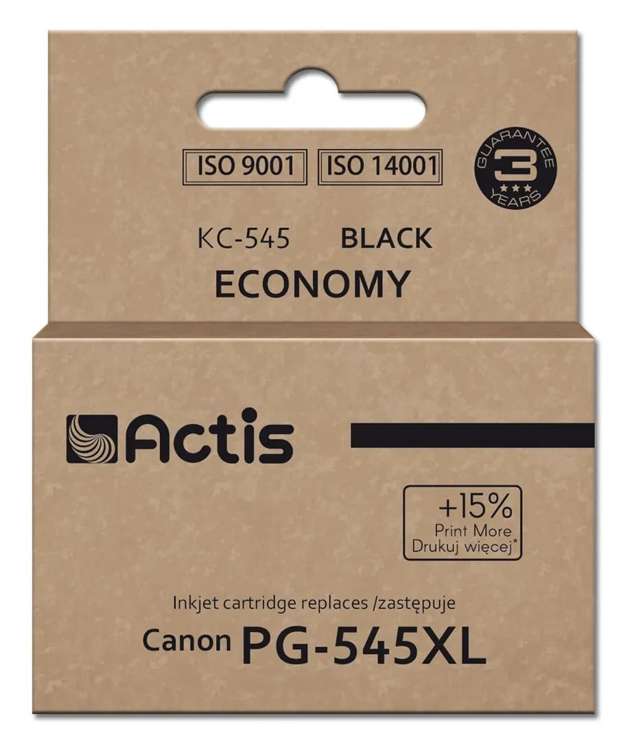 Actis KC-545 Tusz (zamiennik do Canon PG-545XL; Supreme; 15 ml; 207 stron; czarny).