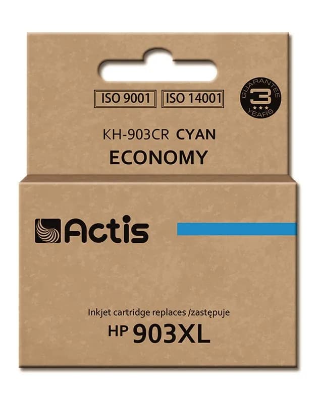 Actis KH-903CR Tusz (zamiennik HP 903XL T6M03AE; Standard; 12ml; niebieski) - Nowy Chip