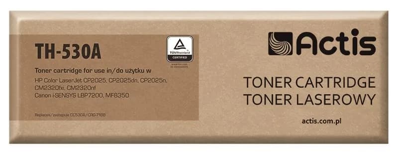 Actis TH-530A Toner (zamiennik HP 304A CC530A, Canon CRG-718B; Standard; 3600 stron; czarny)