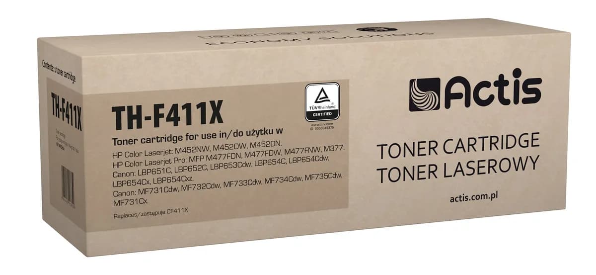 Actis TH-F411X Toner (zamiennik HP 410X CF411X; Canon CRG 046H C 1253C002; Standard; 5000 stron
