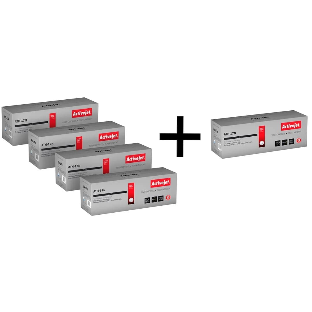 Activejet 4 x toner do HP 17A CF217A new ATH-17N + toner do HP 17A CF217A new ATH-17N za1zł