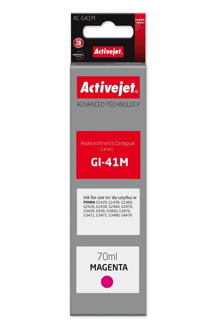 Activejet AC-G41M Buteleczka z tuszem z atramentem (zamiennik Canon GI-41M 4544C001; Supreme; 70 ml