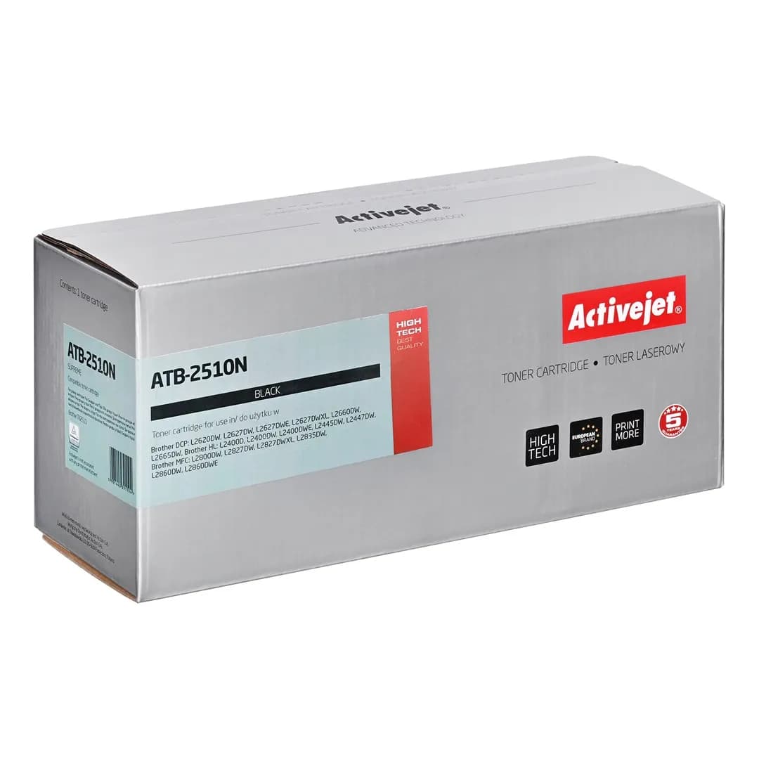 Activejet ATB-2510N Toner (zamiennik Brother TN2510; Supreme; 1200 stron; czarny), zdjęcie 1 z 2