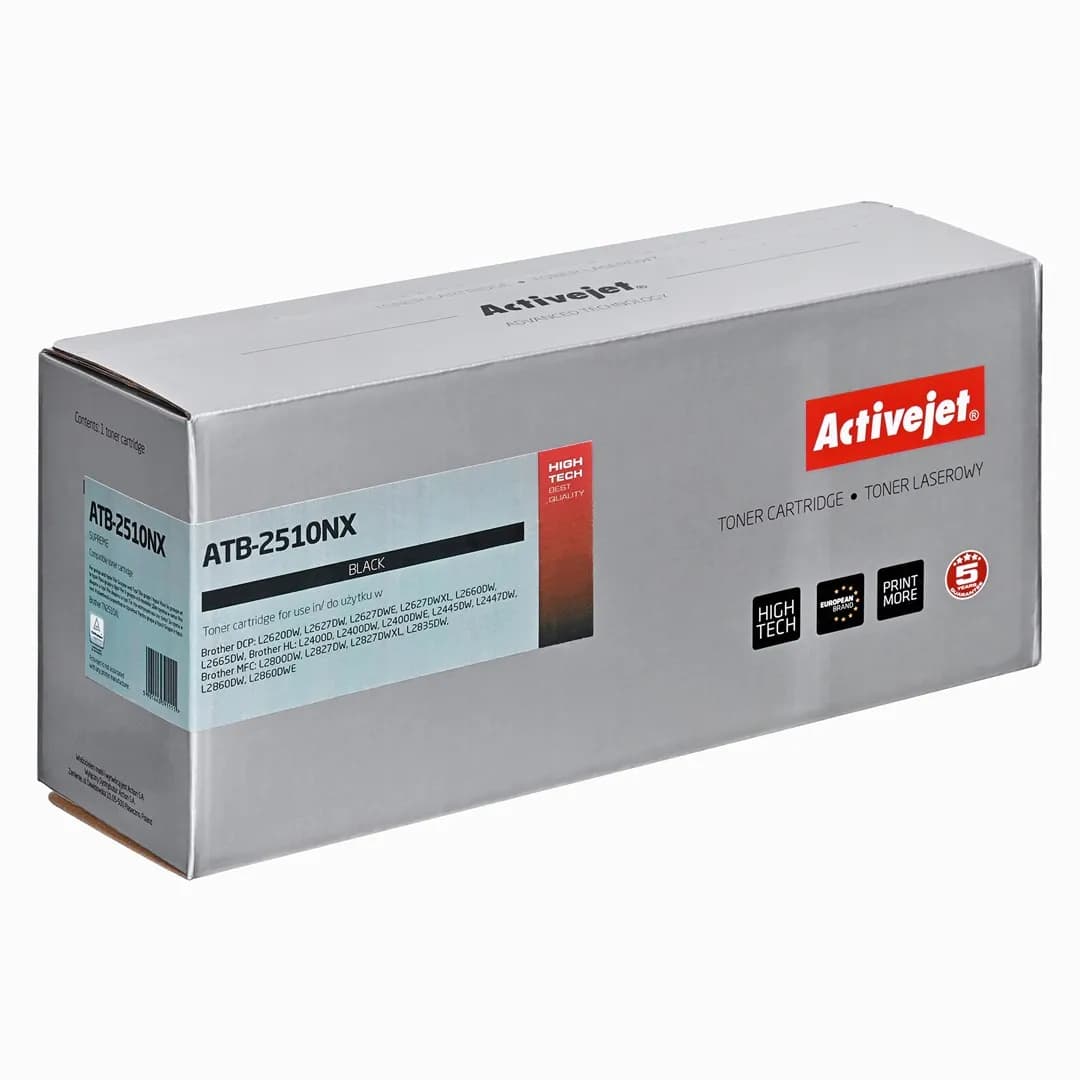 Activejet ATB-2510NX Toner (zamiennik Brother TN2510XL; Supreme; 3000 stron; czarny), zdjęcie 1 z 2