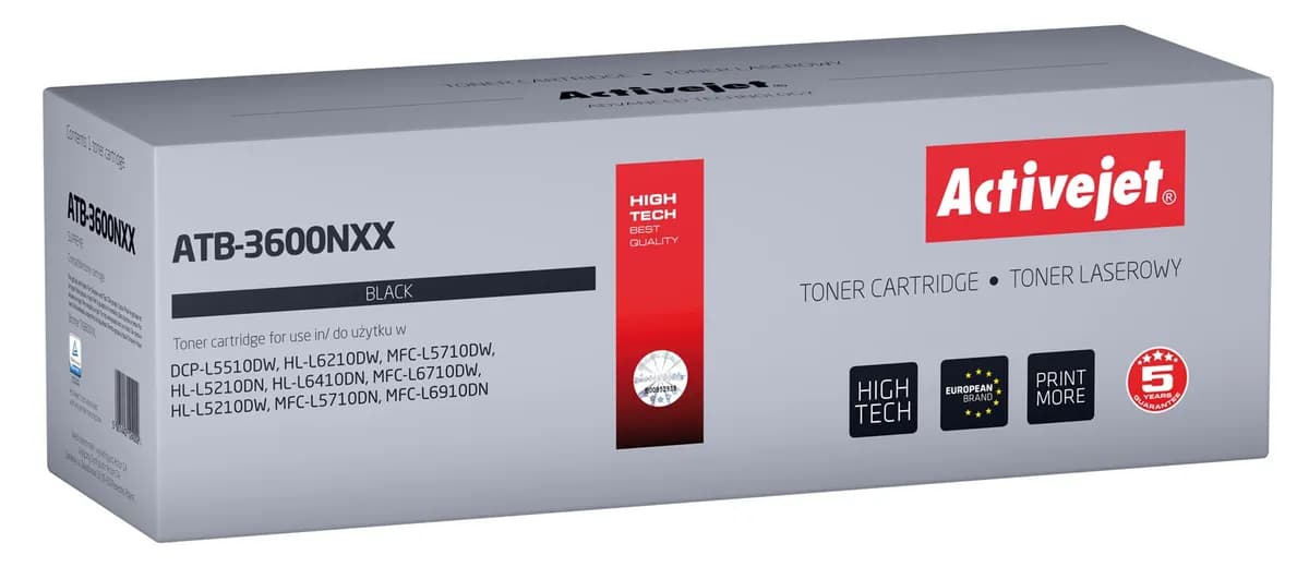 Activejet ATB-3600NXX Toner (zamiennik Brother TN3600XXL; Supreme; 11000 stron; czarny)