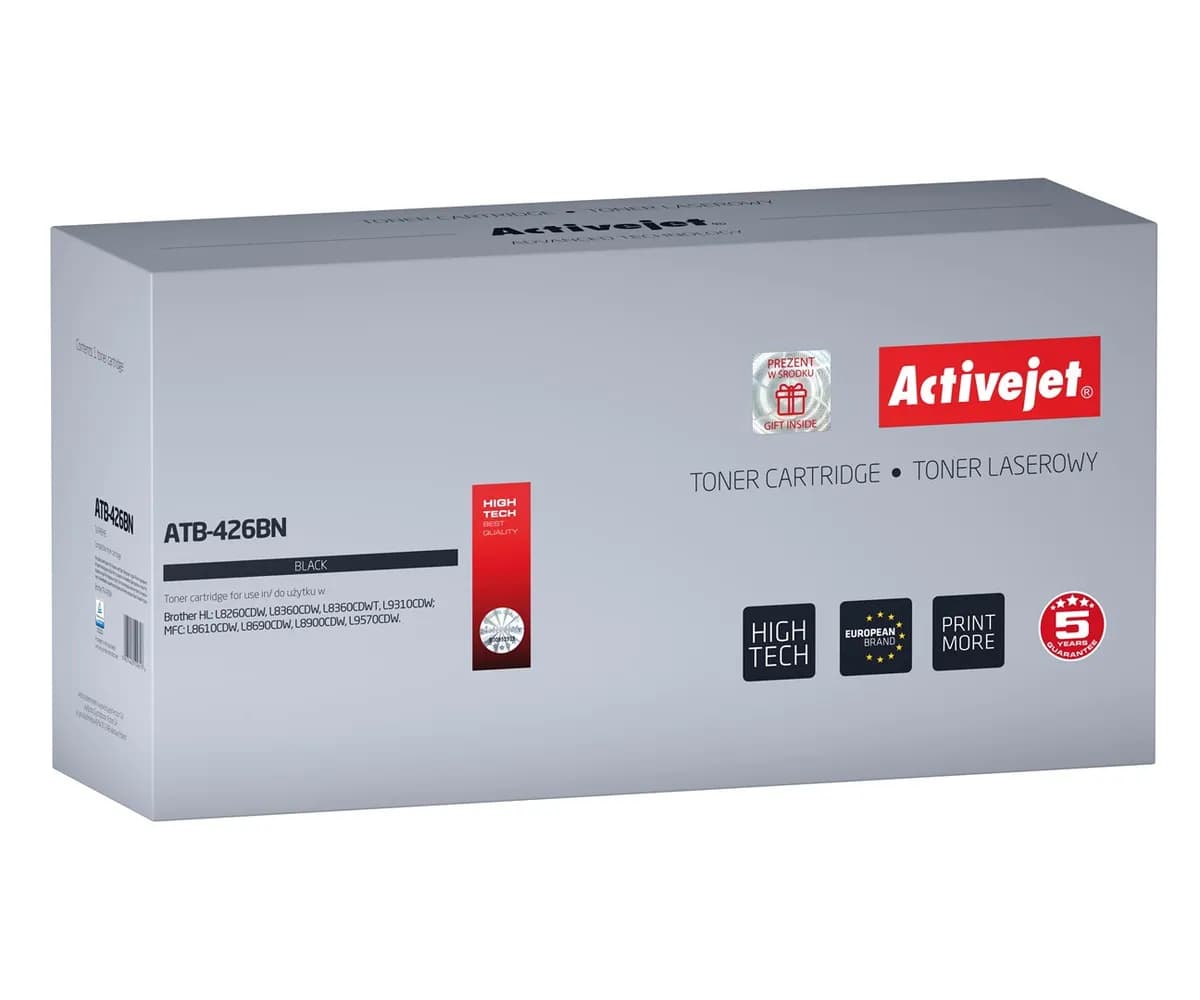 Activejet ATB-426BN Toner (zamiennik Brother TN-426BK; Supreme; 9000 stron; czarny)