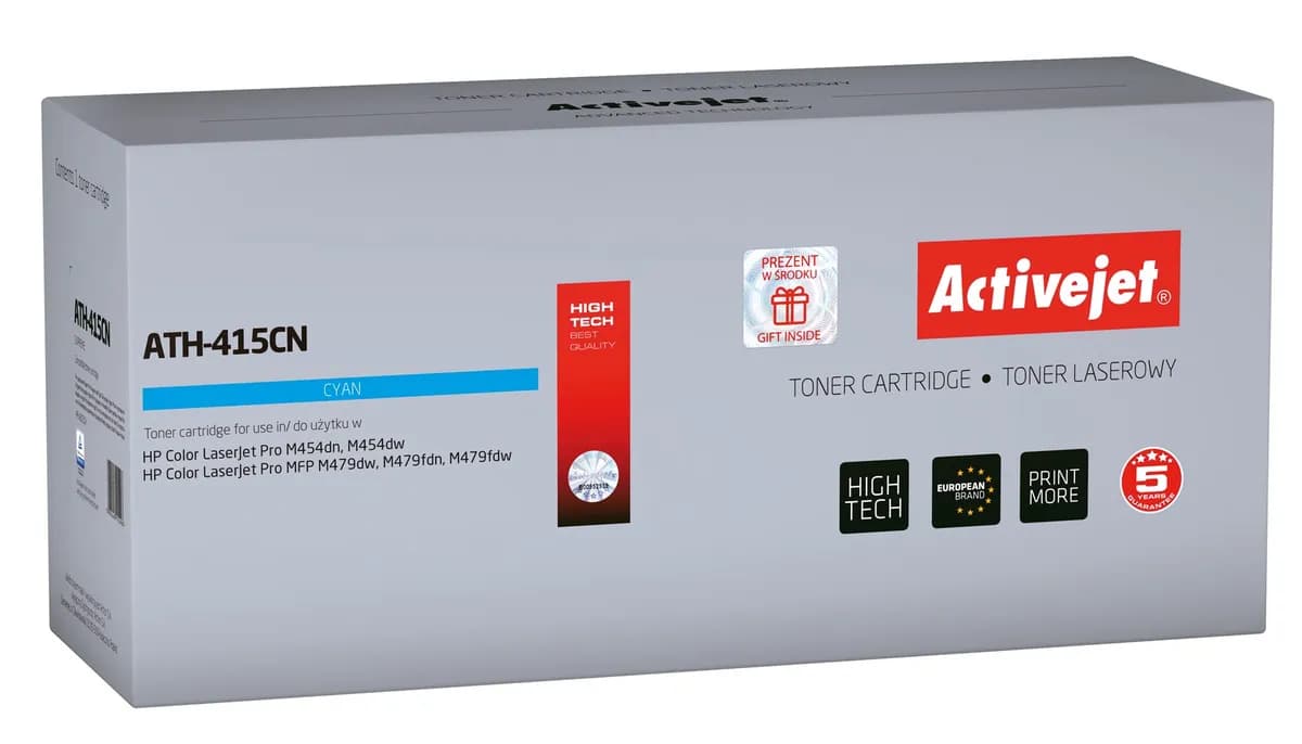 Activejet ATH-415CN Toner (zamiennik HP 415A W2031A; Supreme; 2100 stron; niebieski) z chipem, zdjęcie 1 z 2