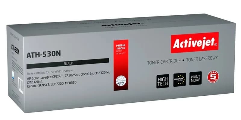 Activejet ATH-530N Toner (zamiennik HP 304A CC530A, Canon CRG-718B; Supreme; 3400 stron; czarny)