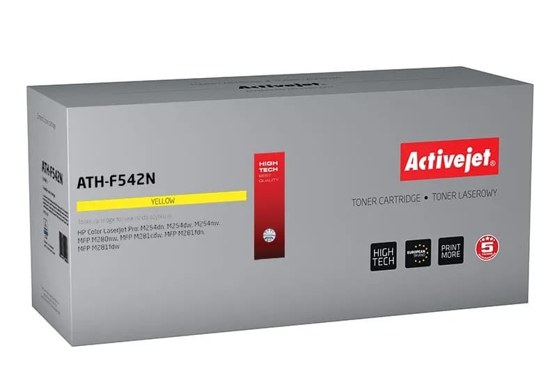 Activejet ATH-F542N Toner (zamiennik HP 203A HP203A CF542A CRG 054 Y CRG054; Supreme; 1300 stron