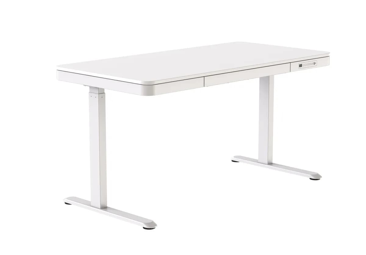 Activejet Biurko z elektryczną regulacją wysokości ET119S biały. Wymiar blatu 120x60 cm., zdjęcie 1 z 12