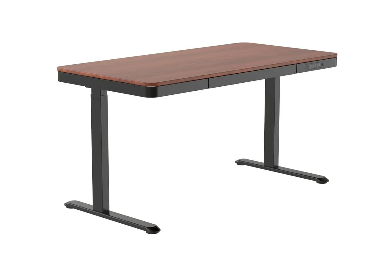 Activejet Biurko z elektryczną regulacją wysokości ET119W-C czarny/orzech. Wymiar blatu 140 x 70 cm., zdjęcie 1 z 12
