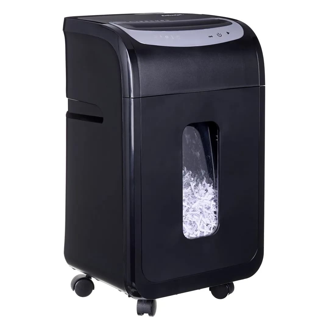 Activejet Niszczarka ASH-2502C, P-4, 28 l, ścinki 4x40 mm, 25 kartek, czarna, zdjęcie 1 z 12