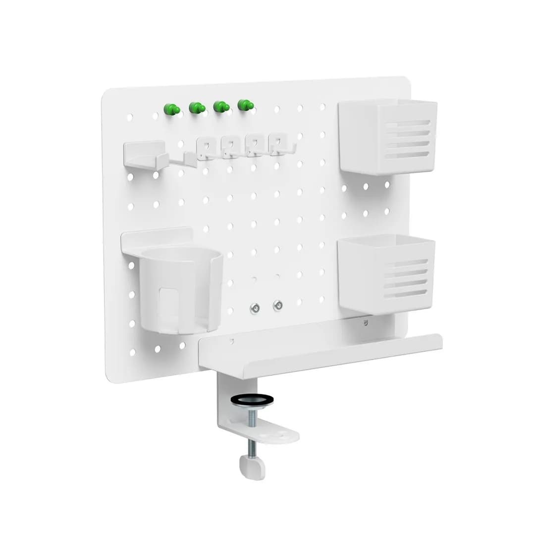 Activejet Organizer na biurko APB-002W. Obrotowa tablica perforowana. Kolor szaro biały., zdjęcie 1 z 8
