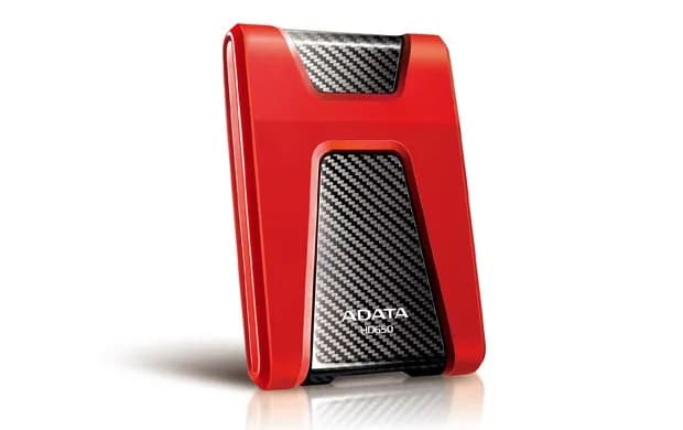 Adata Dysk zewnętrzny HDD HD650 (1TB; 2.5"; USB 3.2; czerwony), zdjęcie 1 z 4