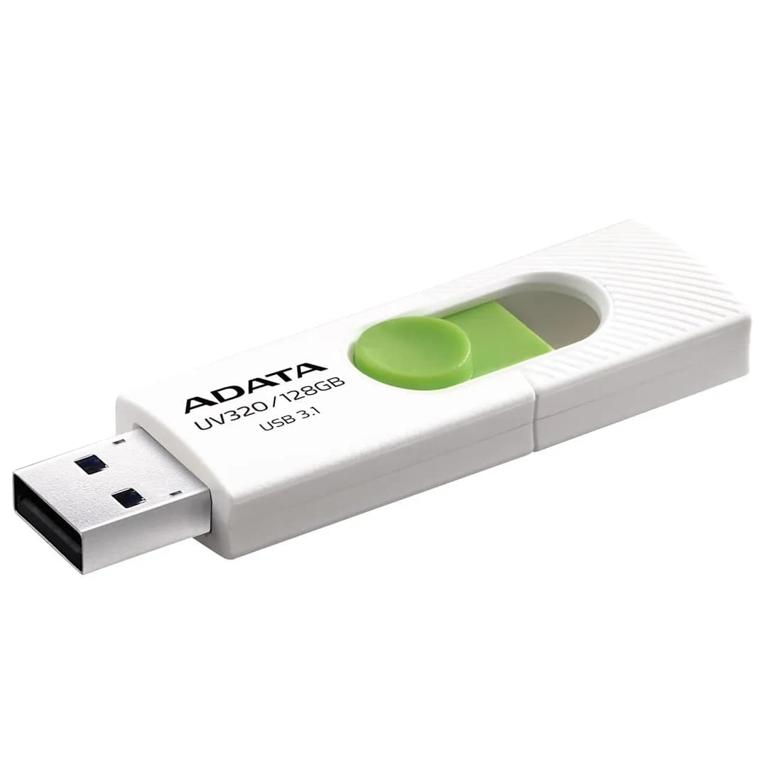 Adata Pendrive UV320 AUV320-128G-RWHGN (128GB; USB 3.0; kolor biały), zdjęcie 1 z 4