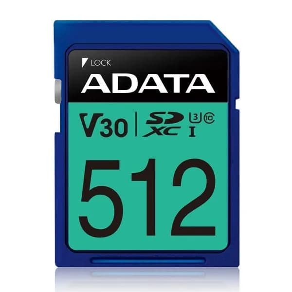 Adata Premier Pro SDXC 512 GB Class 10 UHS-I/U3 V30, zdjęcie 1 z 2