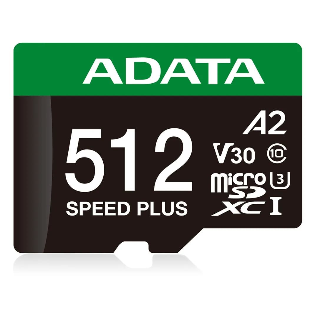 Adata Speed Plus MicroSDXC 512 GB Class 3 UHS-I/U3 A2 V30, zdjęcie 1 z 9