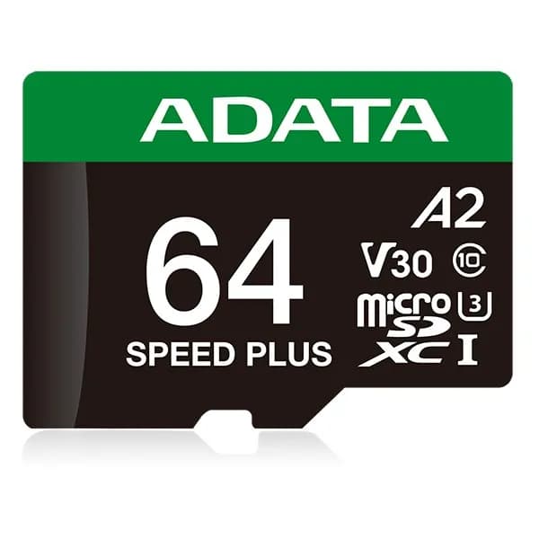 Adata Speed Plus MicroSDXC 64 GB Class 3 UHS-I/U3 A2 V30, zdjęcie 1 z 9