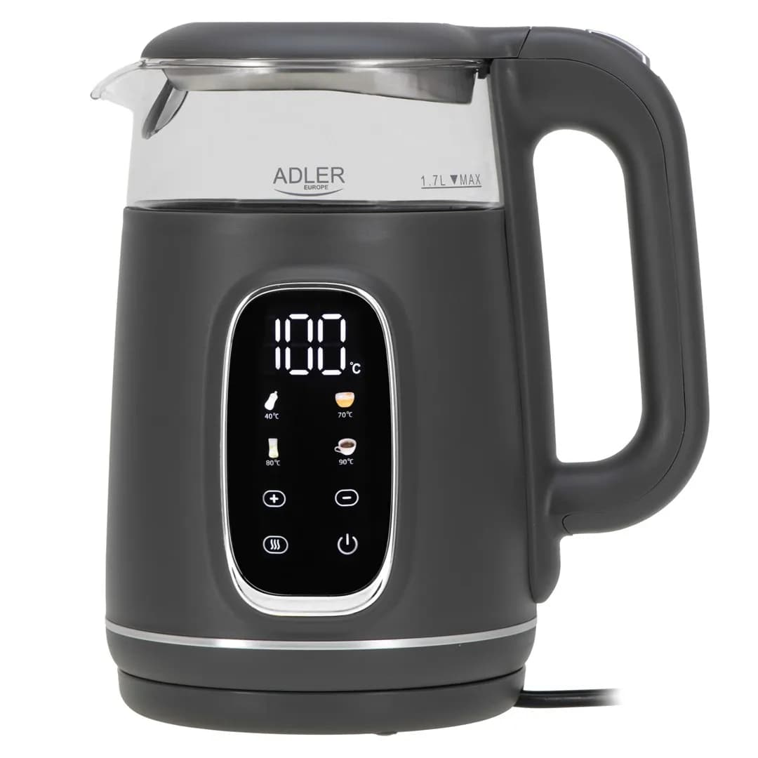 Adler Czajnik elektryczny AD 1305 szaro-srebrny, zdjęcie 1 z 5