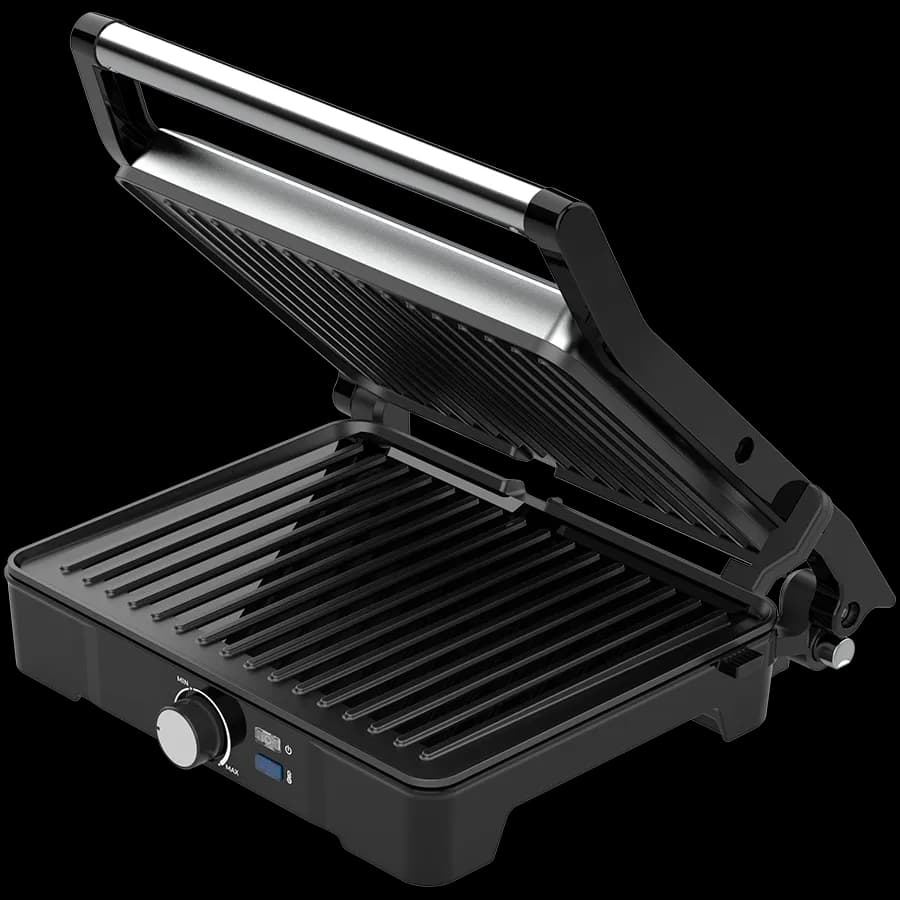 Aeno EG2 Grill elektryczny 2000W regulacja temperatury 290×234 mm czarny, zdjęcie 1 z 7