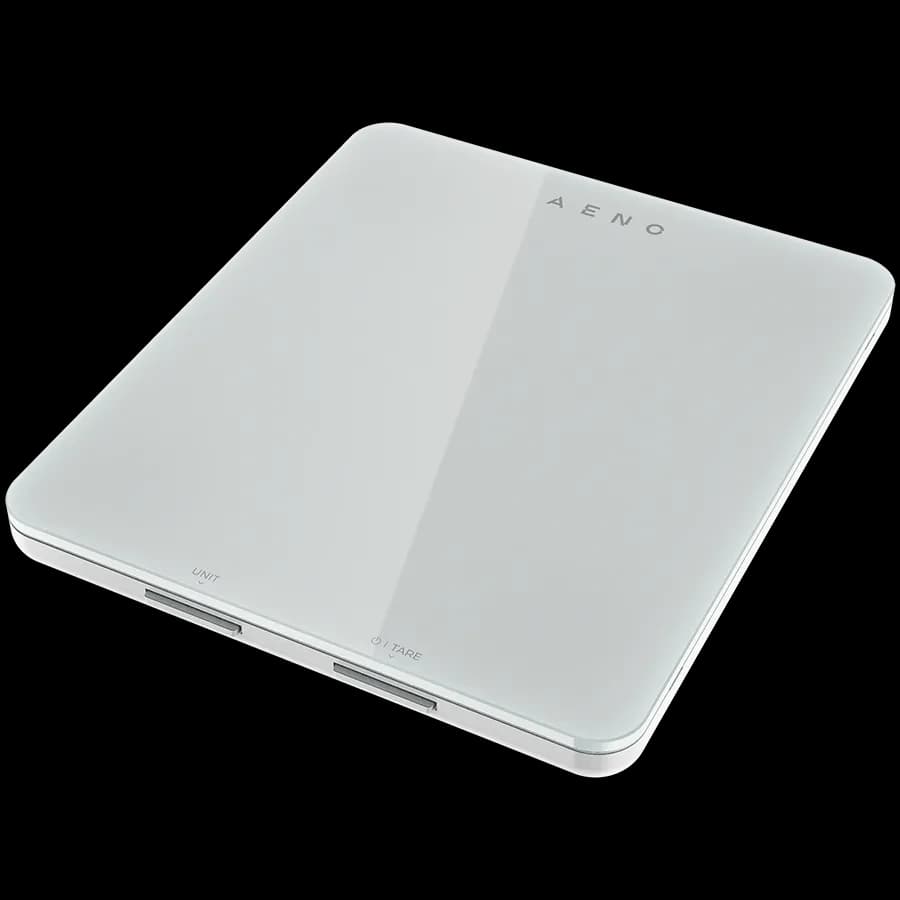 Aeno KS1S Waga kuchenna Smart Bluetooth do 8 kg szklana biała, zdjęcie 1 z 7