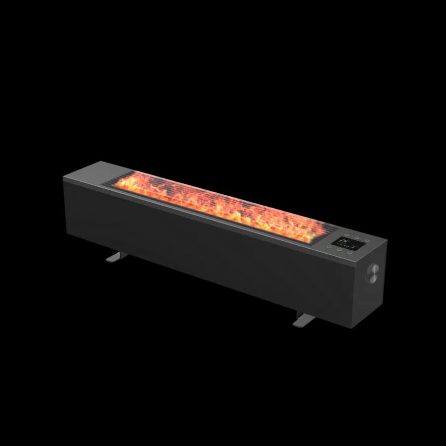 Aeno Premium Eco Smart Space Heater, 2000W, 2 power steps, Convection heating type, REAL FIRE, zdjęcie 1 z 2