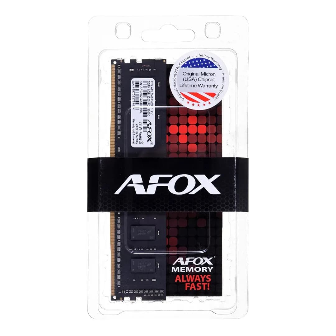Afox DDR4 16GB 3200MHZ Rank1 CL22 XMP2 AFLD416PS1P