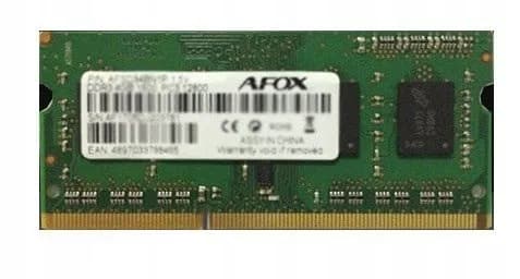 Afox SO-DIMM DDR3 8GB 1866MHZ LV 1,35V AFSD38CK1L, zdjęcie 1 z 2