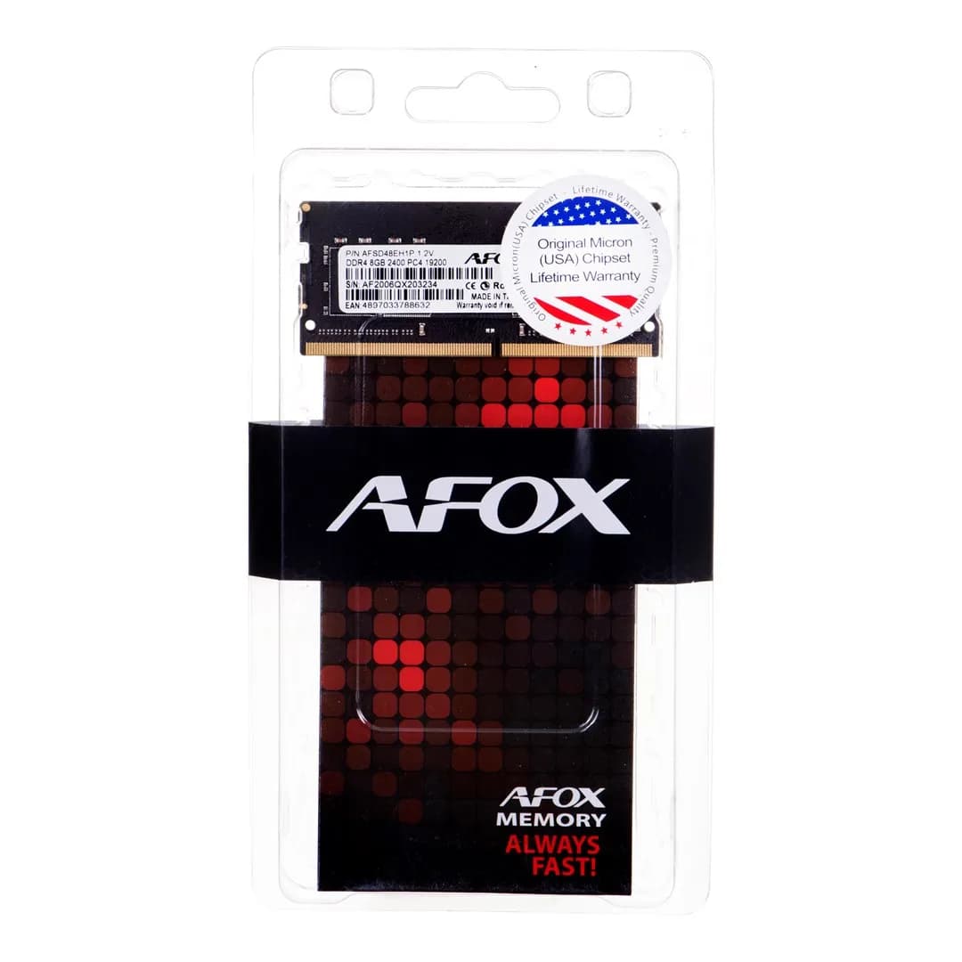 Afox SO-DIMM DDR4 8G 2400MHZ MICRON CHIP AFSD48EH1P