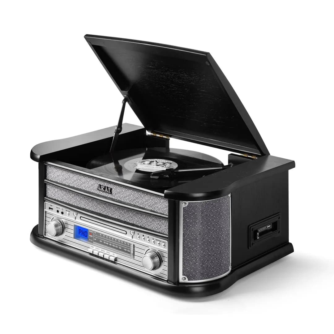 Akai Gramofon z CD i odtwarzaczem kaset ATT-350CC, zdjęcie 1 z 4