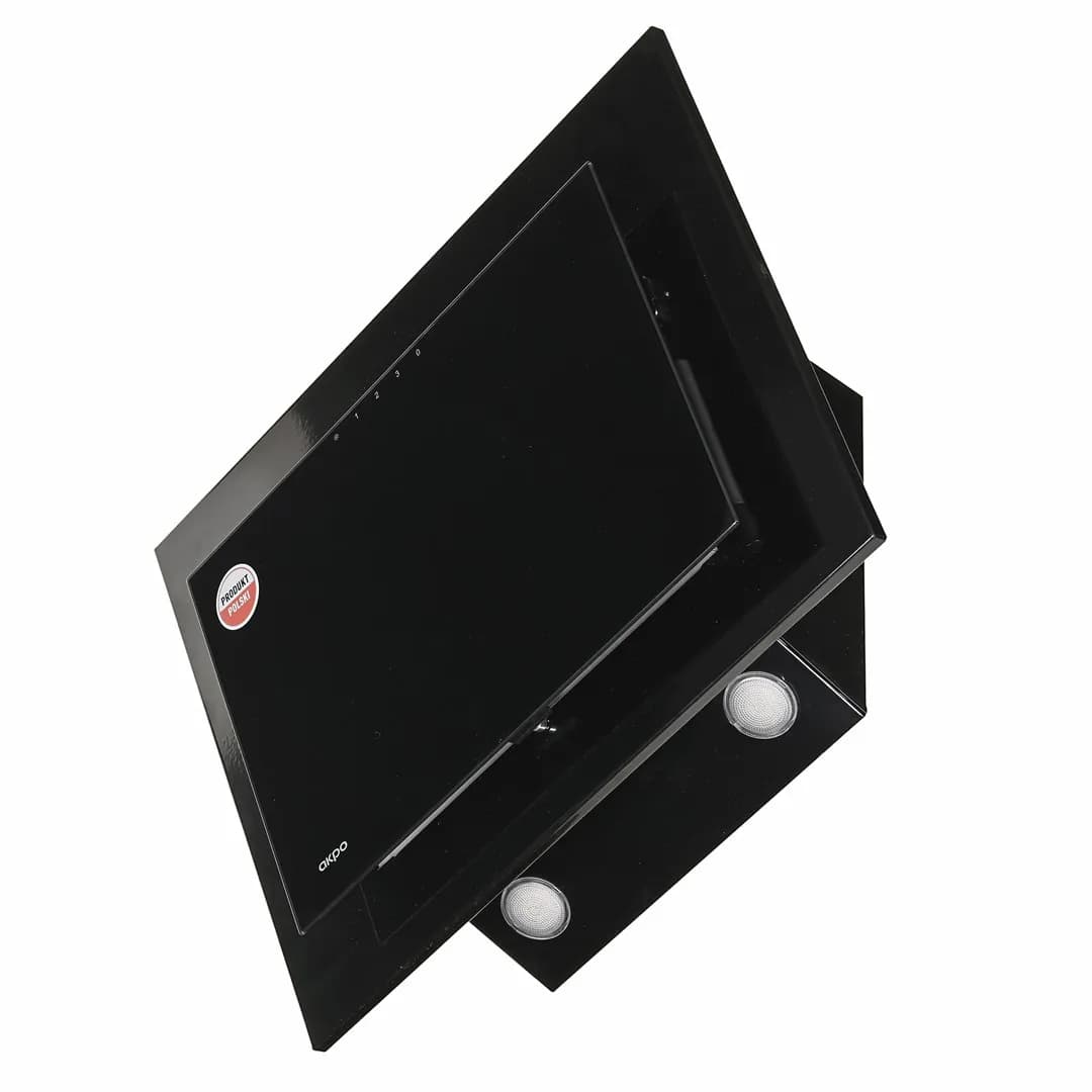 Akpo Okap kominowy WK-4 NERO ECO 50 cm | LED liniowy | czarny (OUTLET), zdjęcie 1 z 8