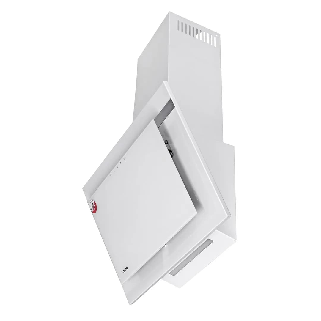 Akpo Okap kominowy WK-4 NERO LINE 2.0 50 cm | 300 m3/h | LED liniowy | siłownik | biały, zdjęcie 1 z 12