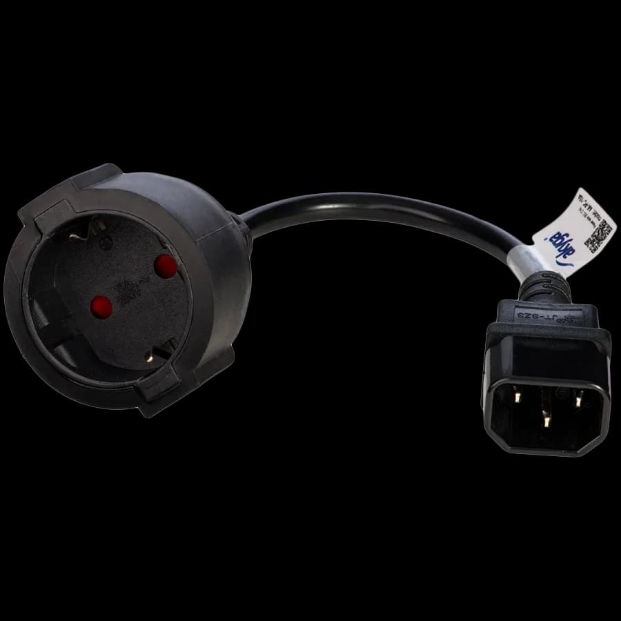 Akyga Adapter zasilający Akyga AK-PC-10A CCA 3x1mm2 CEE 7/3, IEC C14 15 cm, zdjęcie 1 z 3