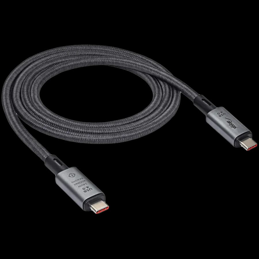 Akyga Kabel USB Akyga AK-USB-45 USB type C (m), USB type C (m) ver. 4.0 240W 40Gb/s 1m