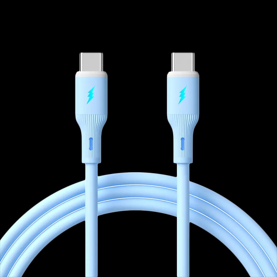 Akyga Kabel USB Akyga AK-USB-68 USB type C (m), USB type C (m) ver. 2.0 60W 1m niebieski