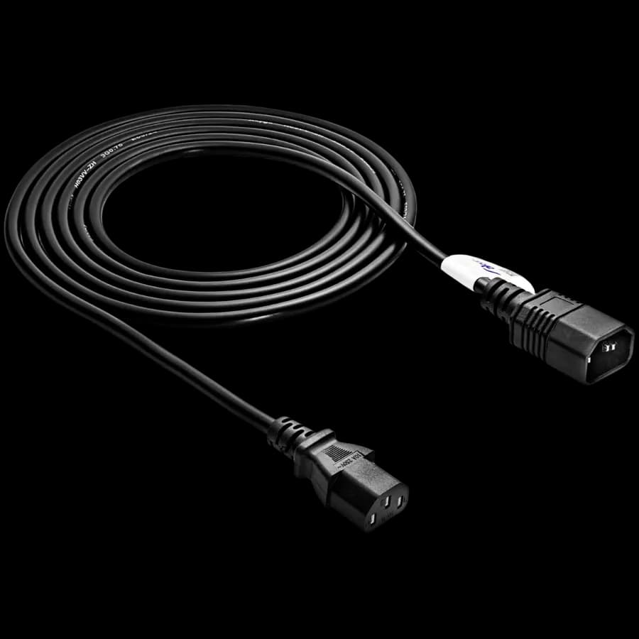 Akyga Kabel zasilający Akyga AK-PC-07A przedłużacz CCA 3x0.75mm2 IEC C13, C14 3 m, zdjęcie 1 z 2