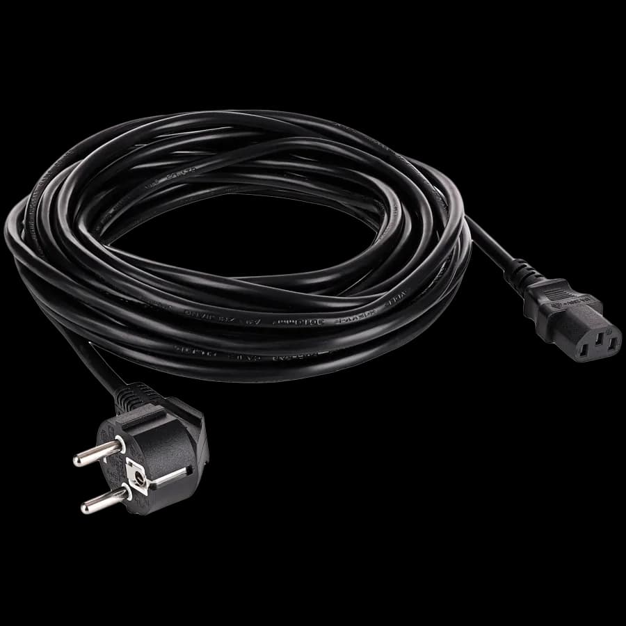 Akyga Kabel zasilający Akyga AK-PC-08C CU 3x1mm² CEE 7/7, IEC C13 10m, zdjęcie 1 z 2