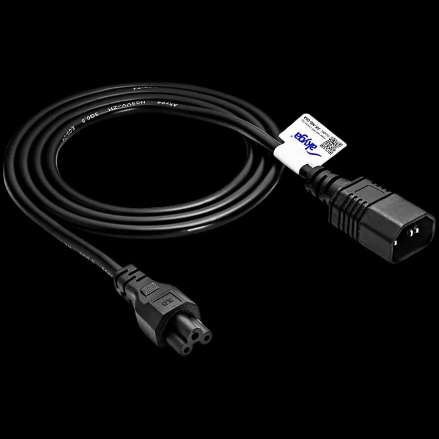Akyga Kabel zasilający koniczynka Akyga AK-NB-09A CCA 3x0.5mm² IEC C5, IEC C14 1.5 m, zdjęcie 1 z 2