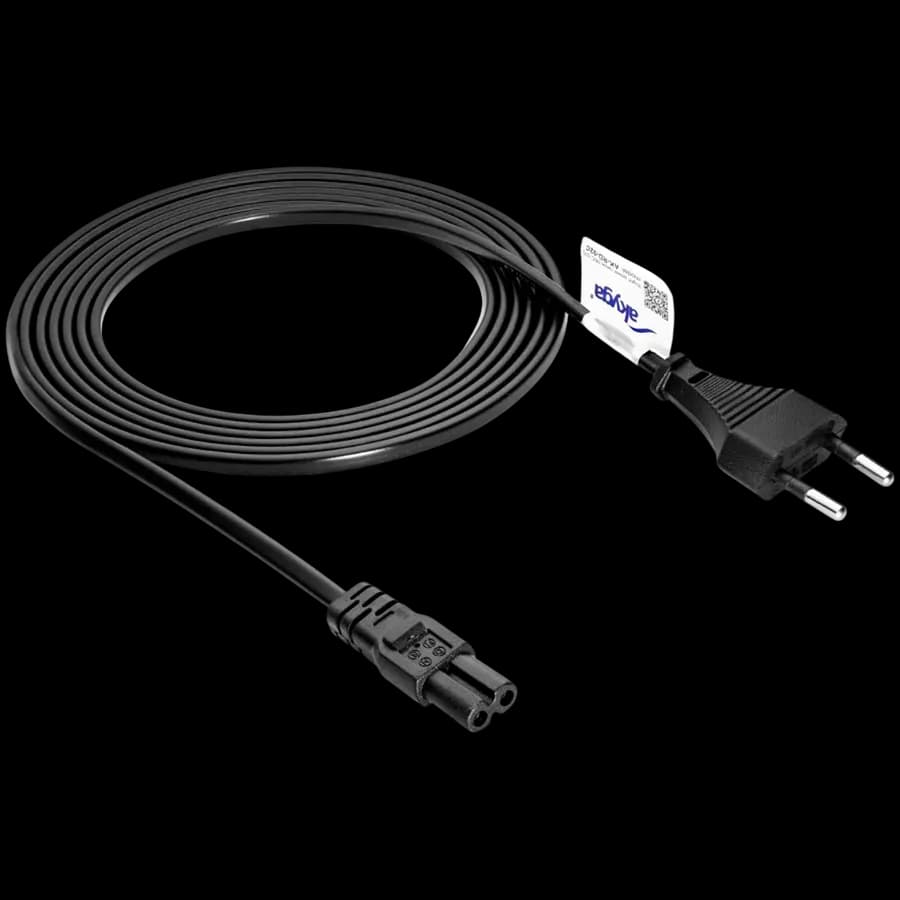 Akyga Kabel zasilający ósemka Akyga AK-RD-02C CU 2x0.5mm² CEE 7/16, IEC C7 3m, zdjęcie 1 z 2