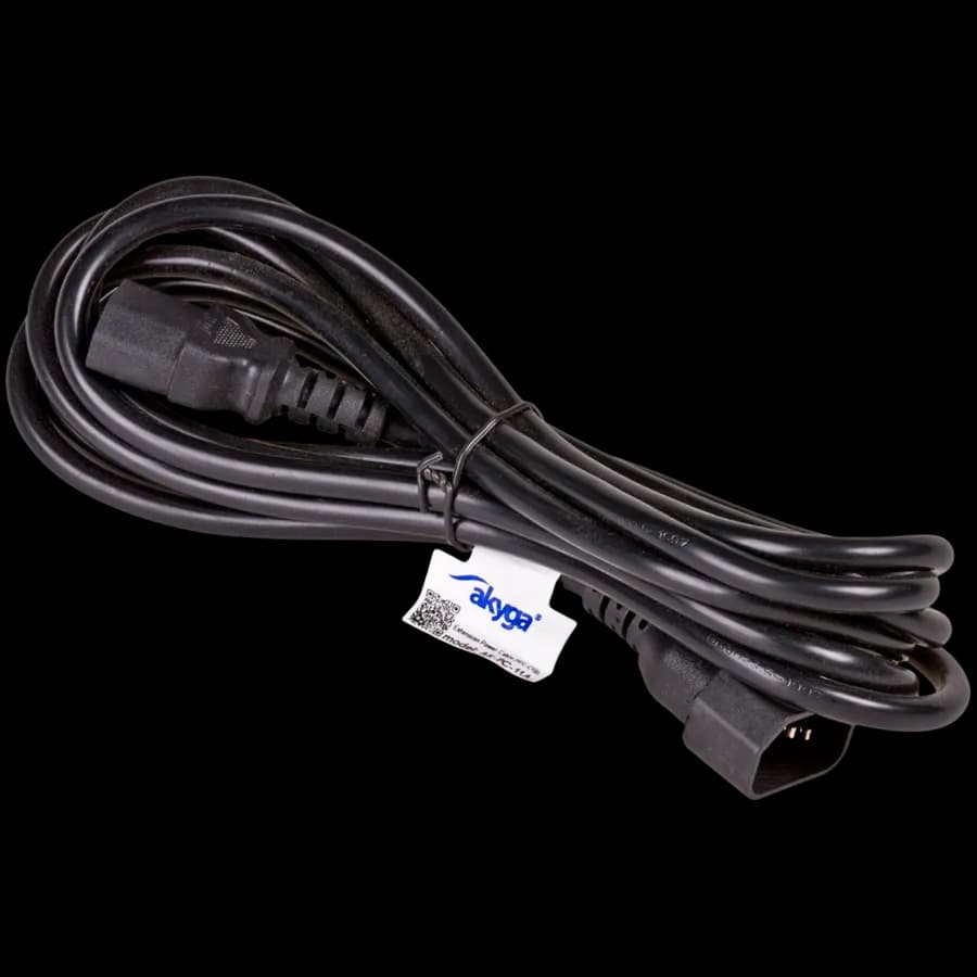 Akyga Kabel zasilający przedłużacz Akyga AK-PC-11A CCA 3x0.5mm² IEC C13, IEC C14 5 m, zdjęcie 1 z 2