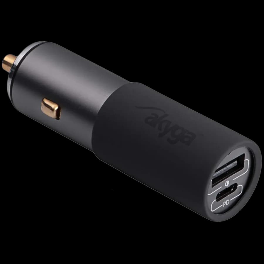 Akyga Ładowarka samochodowa Akyga AK-CH-26 100W USB-A + USB-C PD Quick Charge 3.0 5-20V, 1.5-5A, zdjęcie 1 z 4