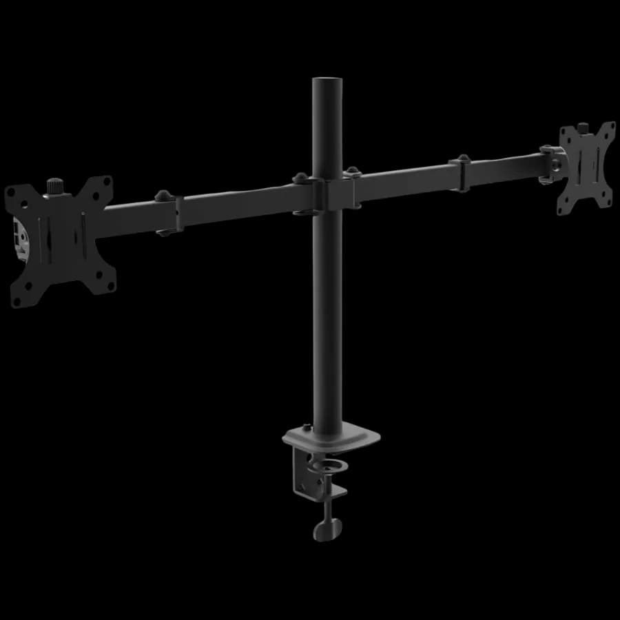 Akyga Uchwyt biurkowy na dwa monitory AK-MB-02 ramiona 2x10kg VESA 75x75mm, 100x100mm 15-32", zdjęcie 1 z 2