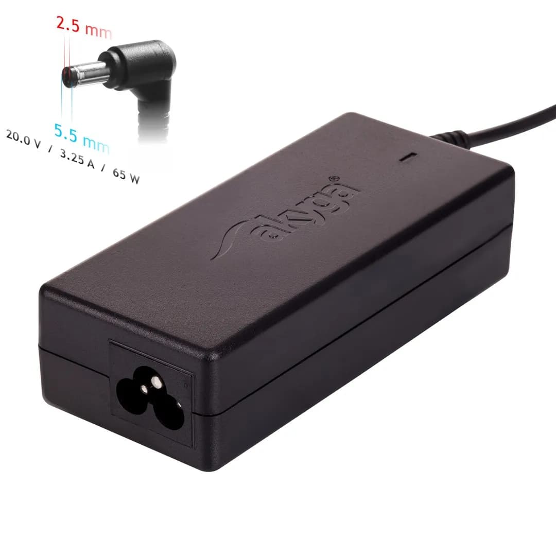 Akyga Zasilacz sieciowy AK-ND-17 do notebooka Compaq, Fujitsu, HP, Toshiba (20 V; 3,25 A; 65W, zdjęcie 1 z 6